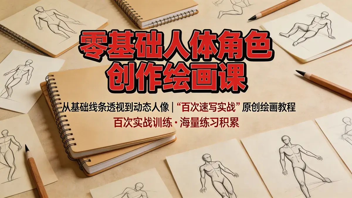 零基础人体角色创作绘画课